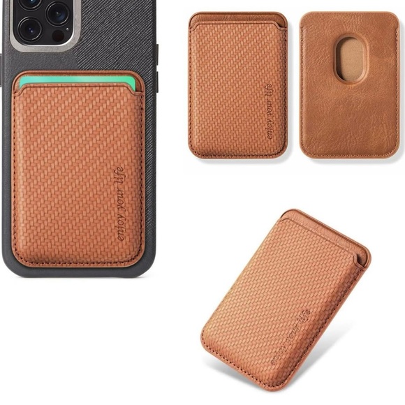 Magnetic Phone Wallet Card Holder Compatible with MagSafe on iPhone 15 14 13 12. - Picture 4 of 6